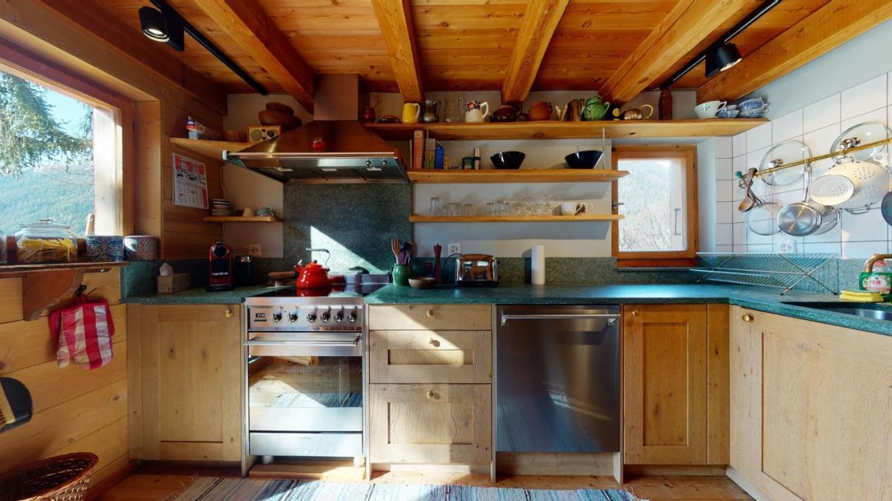 Appartement Idyllic chalet in Evolène, with view on the Dent Blanche&the mountains Extérieur photo